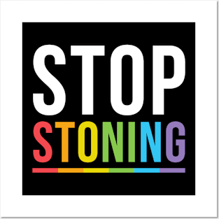 Stop Stoning Brunei - LGBTQ Lesbian Gay Bisexual Transgender Posters and Art